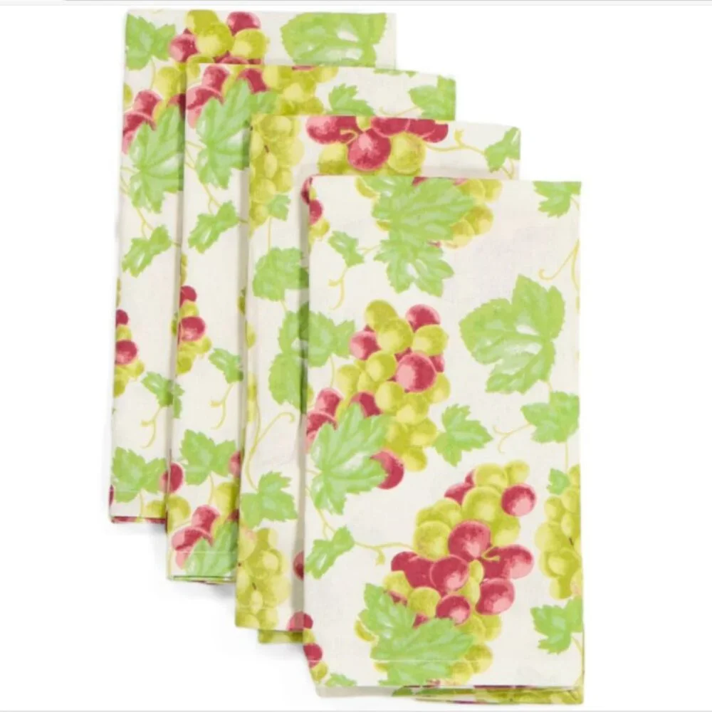 NWT MAHOGANY Set Of 8 Cotton Napkins 8 Placemats and Table Runner